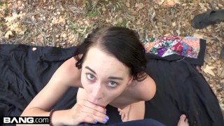 Bambi Black gets caught fucking in the woods
