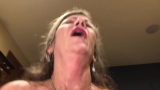 Sexy Mature Hot Milf POV BJ, Squat Squirting Cowgirl, Missionary Creampie!????Full On FANSLY!